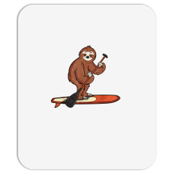 funny paddleboarding sloth paddle board stand up paddleboard t shirt Mousepad | Artistshot