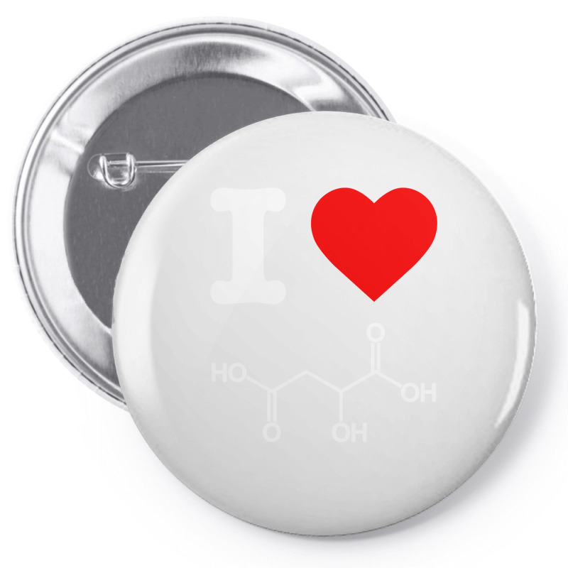 I Love Malic Acid Exfoliate Skincare Chemistry Nerd Sweatshirt Pin-back Button | Artistshot