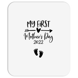 womens happy mother's day 2022 mommy my first mother's day 2022 v neck Mousepad | Artistshot
