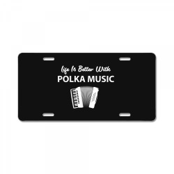 Funny Polka Music Accordion Polka Dancing License Plate | Artistshot