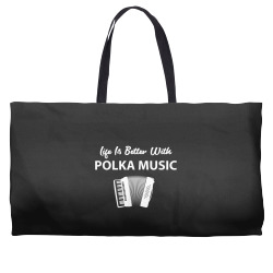 Funny Polka Music Accordion Polka Dancing Weekender Totes | Artistshot