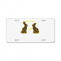my butt hurts what funny easter bunny t shirt License Plate | Artistshot
