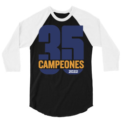 madrid 35 campeones 2022 pullover hoodie 3/4 Sleeve Shirt | Artistshot