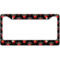 just the tip strawberry and chocolate tank top License Plate Frame | Artistshot