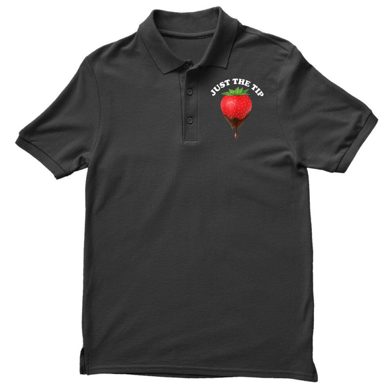Just The Tip Strawberry And Chocolate Tank Top Men's Polo Shirt | Artistshot