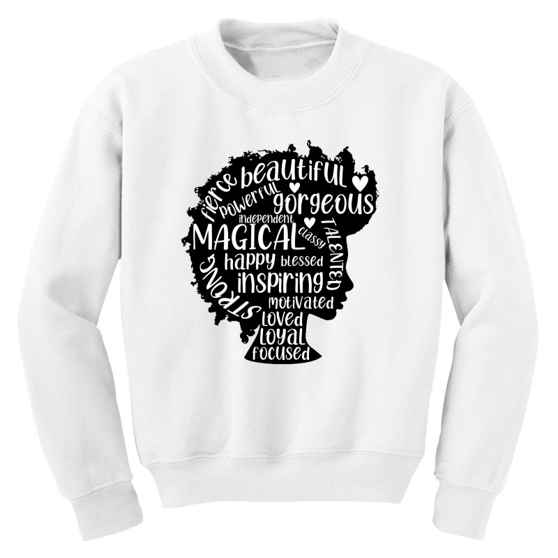 Black Woman Black Girl Magic Boss Black Lives Matter Youth Sweatshirt by coşkun | Artistshot