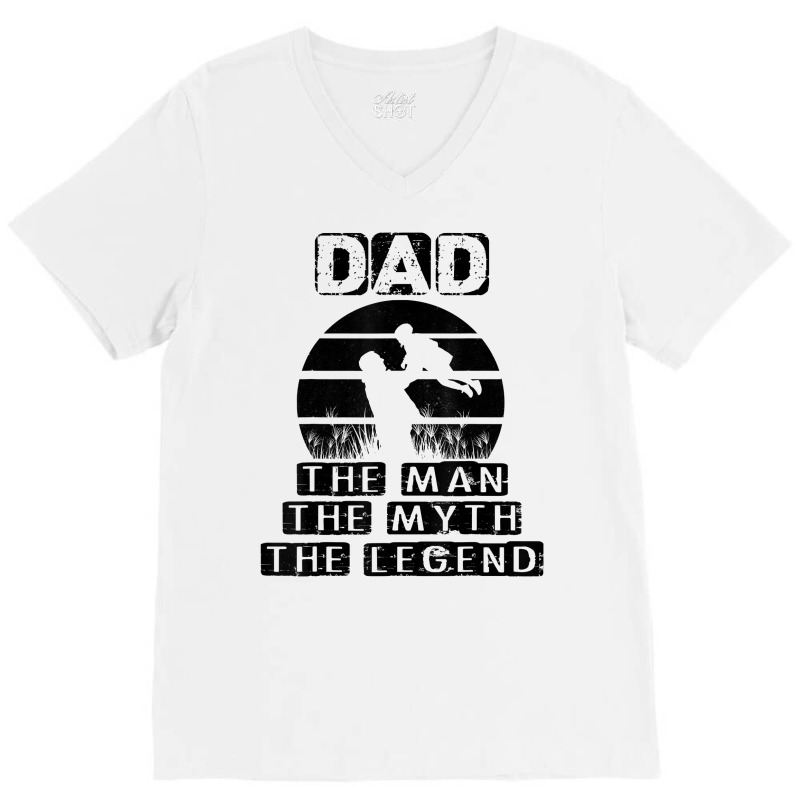 Mens Dad Gift From Daughter   Dad The Man The Myth Legend T Shirt V-neck Tee | Artistshot