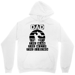 mens dad gift from daughter   dad the man the myth legend t shirt Unisex Hoodie | Artistshot