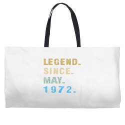 legend since may 1972  50th birthday 50 year old t shirt Weekender Totes | Artistshot