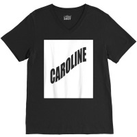 Caroline Family Reunion Last Name Team Funny Custom T Shirt V-neck Tee | Artistshot