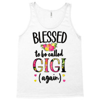 Blessed Gigi Again New Grandma Gigi Promoted To Gigi 2022 T Shirt Tank Top | Artistshot