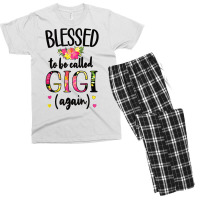 Blessed Gigi Again New Grandma Gigi Promoted To Gigi 2022 T Shirt Men's T-shirt Pajama Set | Artistshot