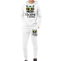 Funny Cat I Do What I Want With My Cat Long Sleeve T Shirt Hoodie & Jogger Set | Artistshot