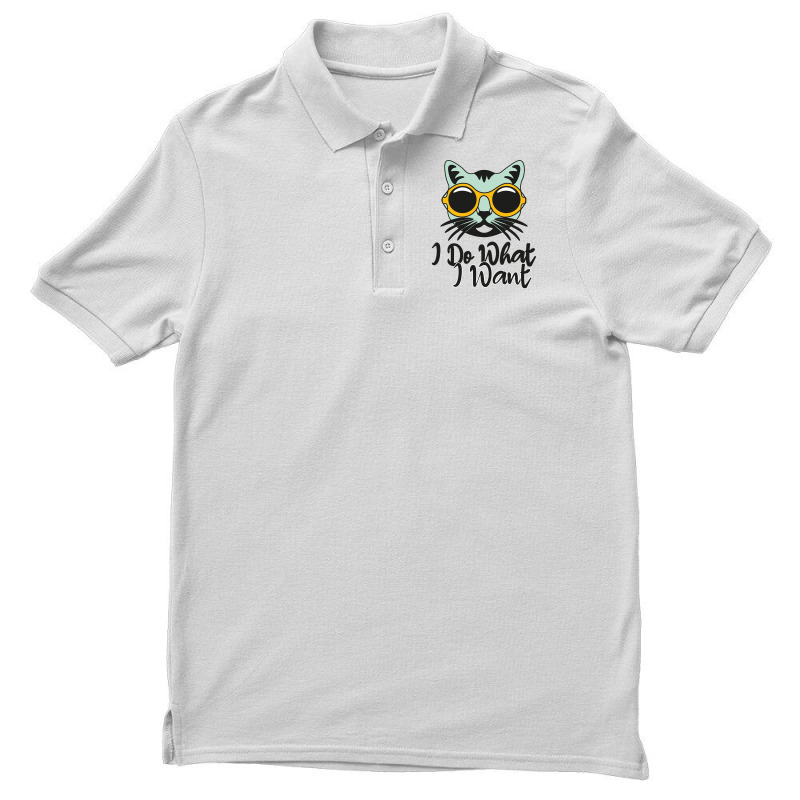Funny Cat I Do What I Want With My Cat Long Sleeve T Shirt Men's Polo Shirt | Artistshot