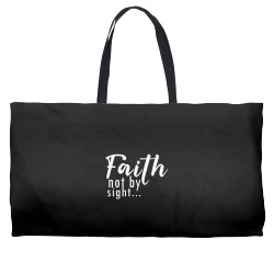 faith not by sight white Weekender Totes | Artistshot