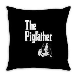 the pigfather  guinea pig t shirt Throw Pillow | Artistshot