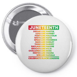 juneteenth celebrate black leaders african american history premium t Pin-back button | Artistshot