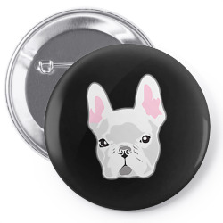 the frenchie   white t shirt Pin-back button | Artistshot
