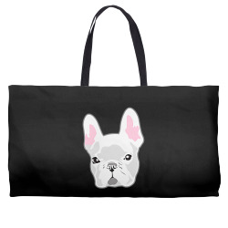 the frenchie   white t shirt Weekender Totes | Artistshot