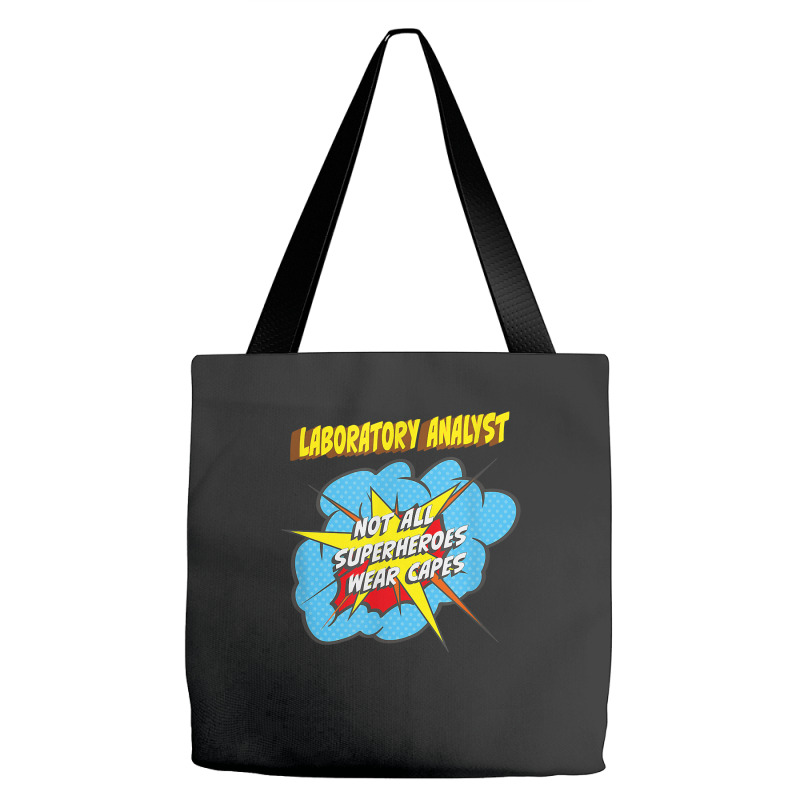 Laboratory Analyst Funny Superhero Job T Shirt Tote Bags | Artistshot