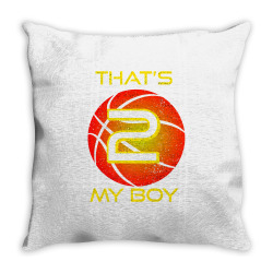 thats my boy basketball player number 2 basketball premium t shirt Throw Pillow | Artistshot