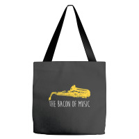 Funny Saxophone The Bacon Of Music Marching Band Sax Player Tote Bags | Artistshot