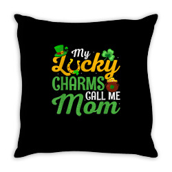 my lucky charms call me mom st patricks day for mom t shirt Throw Pillow | Artistshot