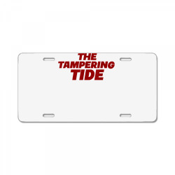 the tampering tide sports football t shirt License Plate | Artistshot
