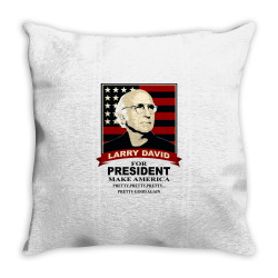 larry david for president [tw] Throw Pillow | Artistshot