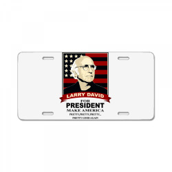 larry david for president [tw] License Plate | Artistshot