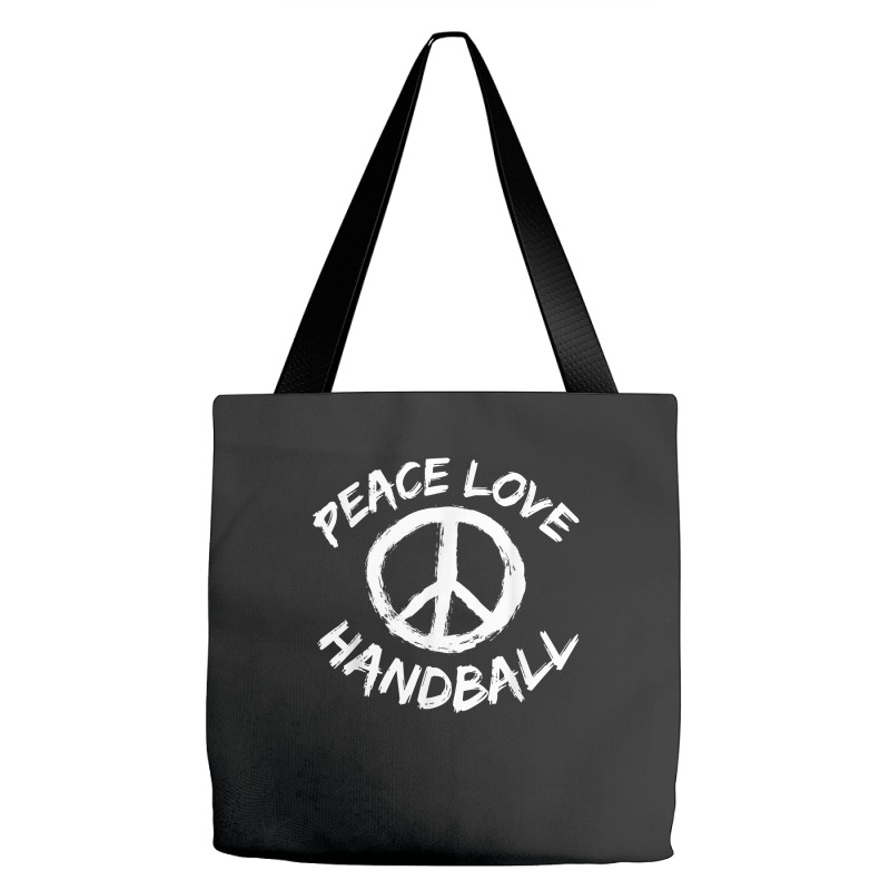Handball Coach Handball Goalkeeper Peace Love Handball T Shirt Tote Bags | Artistshot