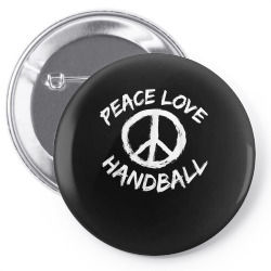 handball coach handball goalkeeper peace love handball t shirt Pin-back button | Artistshot