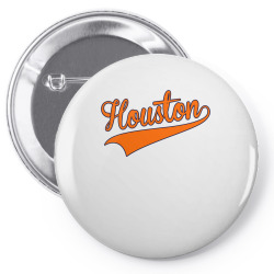vintage retro style text houston city lover houston jersey pullover ho Pin-back button | Artistshot