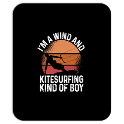 kitesurfing kite kiteboarding boy wind kitesurfer kiteboard premium t Mousepad | Artistshot