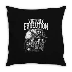 Funny Skull Ride Motorcycle EvolutionFor Dad Throw Pillow | Artistshot