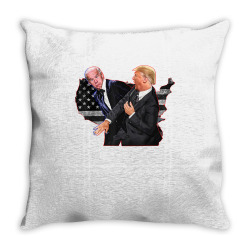 funny trump slap anti biden meme us american map t shirt Throw Pillow | Artistshot