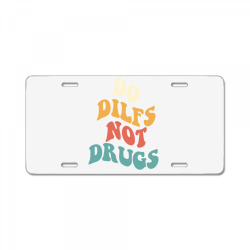 do dilfs not drugs retro trendy pullover hoodie License Plate | Artistshot