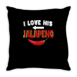 cinco de mayo matching couple love his jalapeno women girl t shirt Throw Pillow | Artistshot