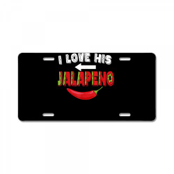 cinco de mayo matching couple love his jalapeno women girl t shirt License Plate | Artistshot