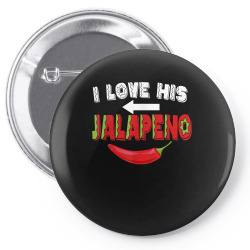 cinco de mayo matching couple love his jalapeno women girl t shirt Pin-back button | Artistshot