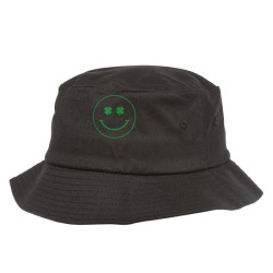 st. patrick's day smiley face clover eyes trendy t shirt Bucket Hat | Artistshot