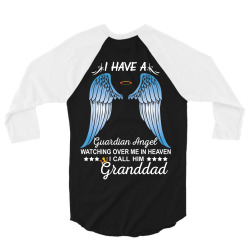 My Granddad Is My Guardian Angel 3/4 Sleeve Shirt | Artistshot
