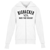 Biohacker Biohacking Your Biology Dna T Shirt Youth Zipper Hoodie | Artistshot