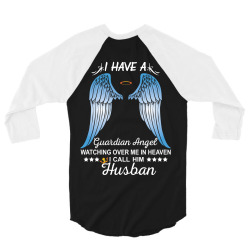 My Husband Is My Guardian Angel 3/4 Sleeve Shirt | Artistshot