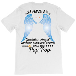 My Pop Pop Is My Guardian Angel T-Shirt | Artistshot