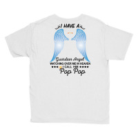 My Pop Pop Is My Guardian Angel Youth Tee | Artistshot