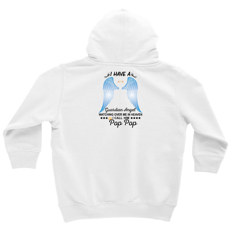 My Pop Pop Is My Guardian Angel Youth Hoodie by SabriAcar | Artistshot