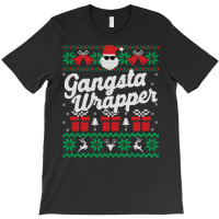 Gansta Wrapper Ugly Christmas Sweater T-shirt | Artistshot