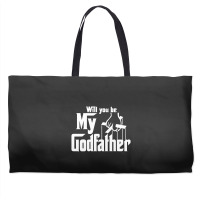 Will You Be My Godfather Weekender Totes | Artistshot