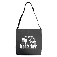 Will You Be My Godfather Adjustable Strap Totes | Artistshot